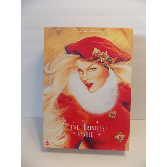 Vintage Jewel Princss Barbie 1996 Mattel 15826 COA - Picture 1 of 4